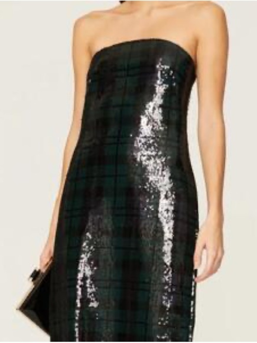 Lauren Ralph Lauren Plaid Sequin Gown-NWT size 4